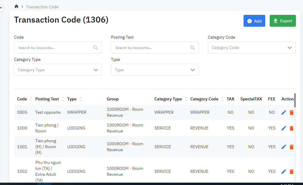 [Eng] Transaction Code